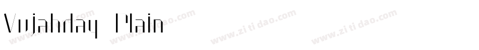 Vujahday Plain字体转换